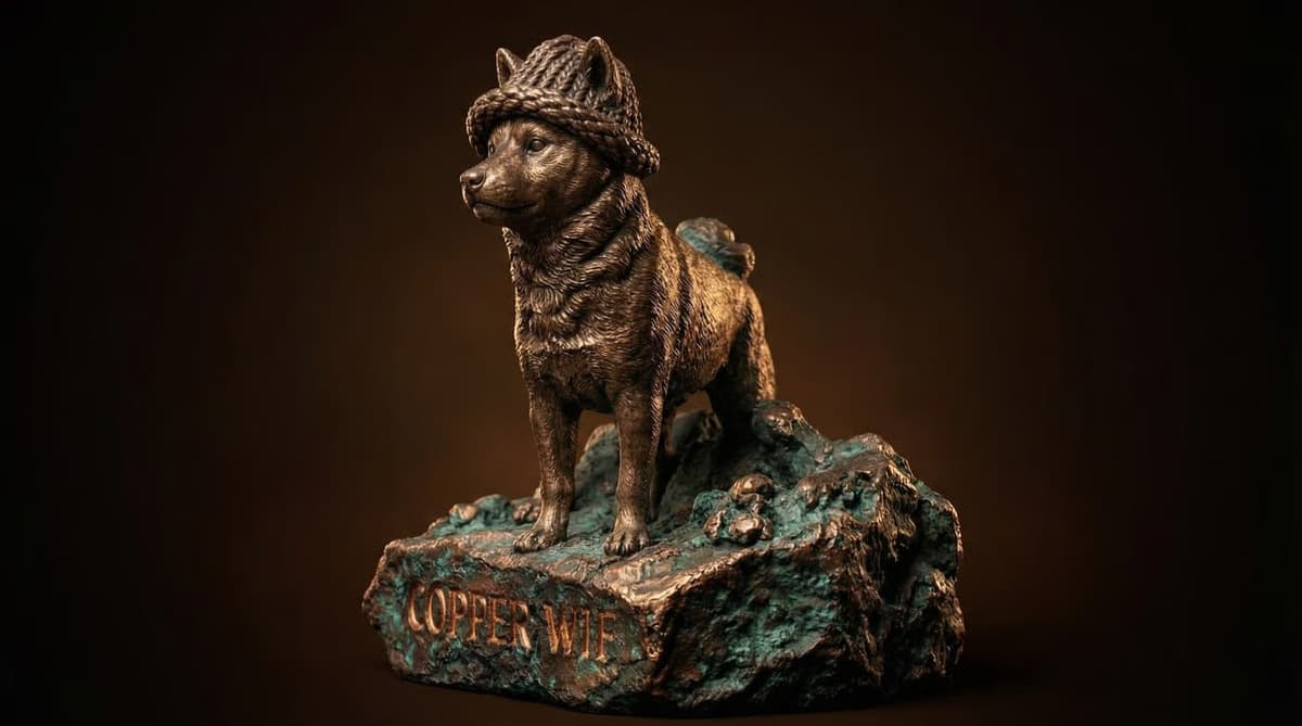 Copper WIF statue