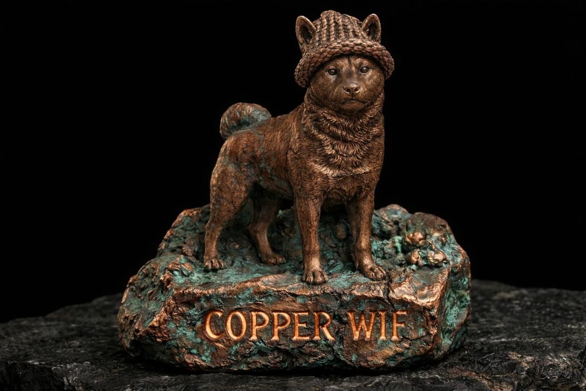 Copper WIF statue