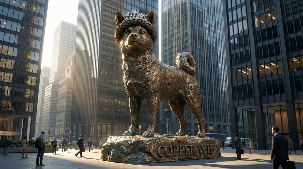 Copper WIF statue